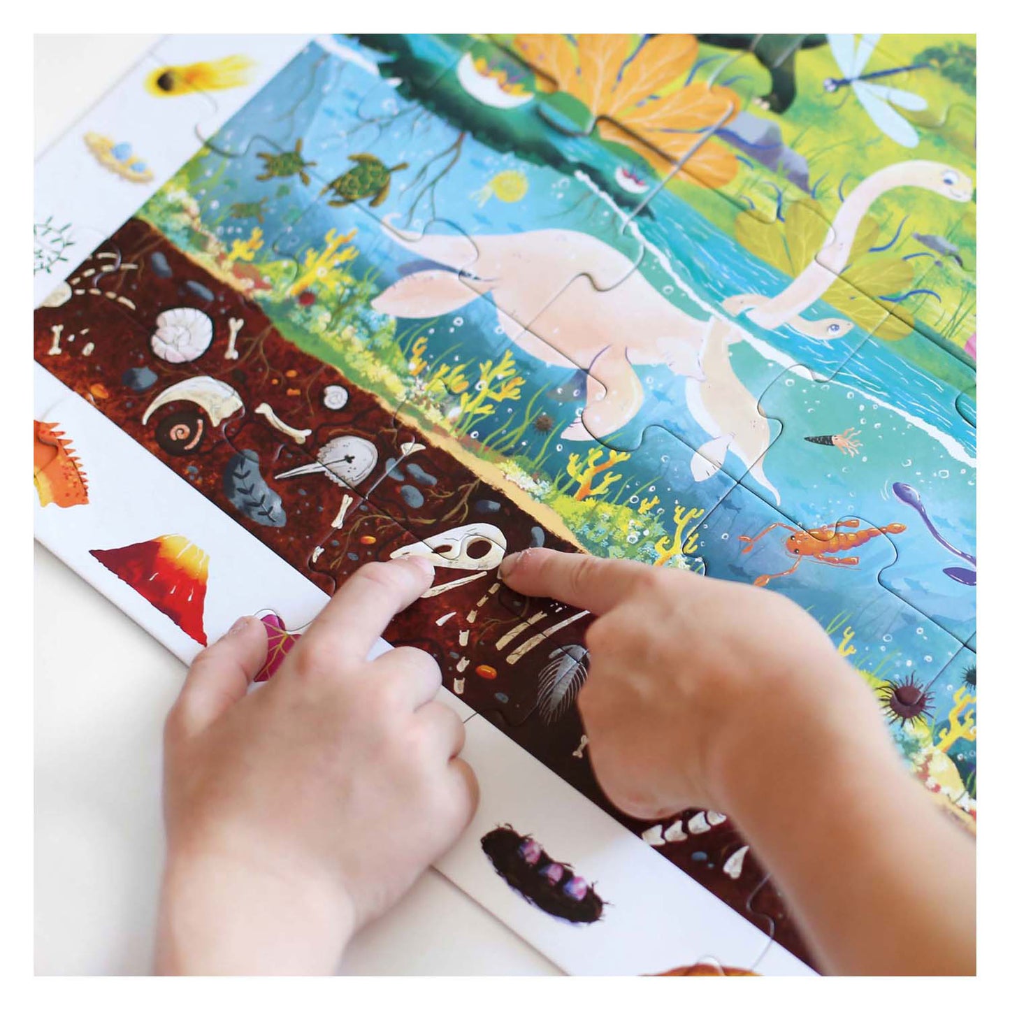 Banana panda zoek en kijk puzzel dinosaurus 4+.