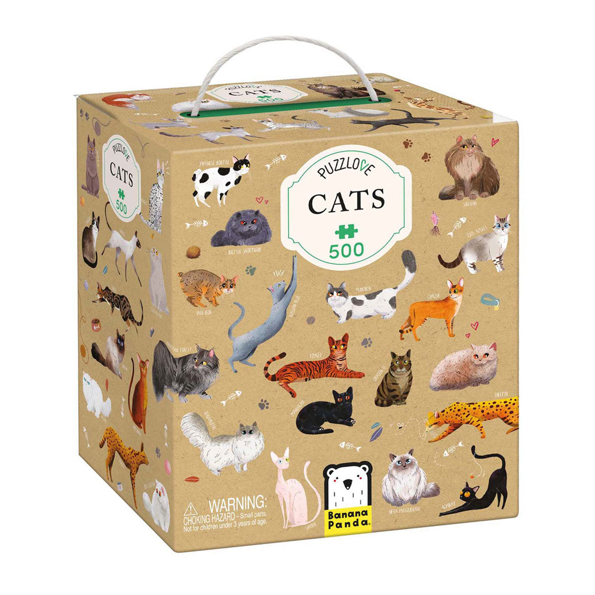 Banana panda - puzzlove katten - 500st.