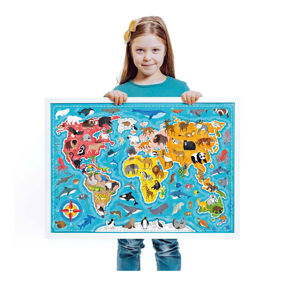 Banana panda - puzzlove dieren over de hele wereld - 60st.