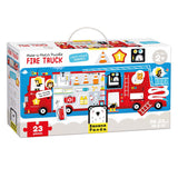Banana panda - maak de puzzel passend brandweerwagen - 23st. - afbeelding 1