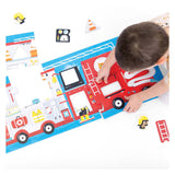 Banana panda - maak de puzzel passend brandweerwagen - 23st. - afbeelding 3