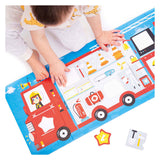 Banana panda - maak de puzzel passend brandweerwagen - 23st. - afbeelding 4