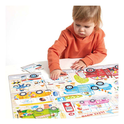 Banana panda - moto jumbo puzzel auto's - 40st.