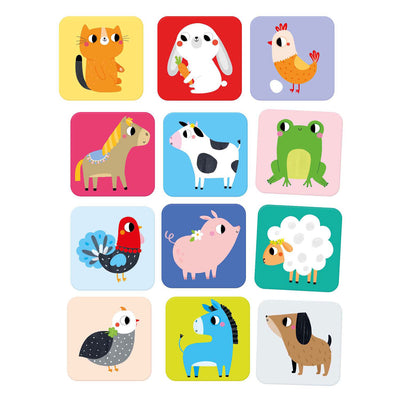 Banana panda - grote memory spel boerderijdieren - 24st.