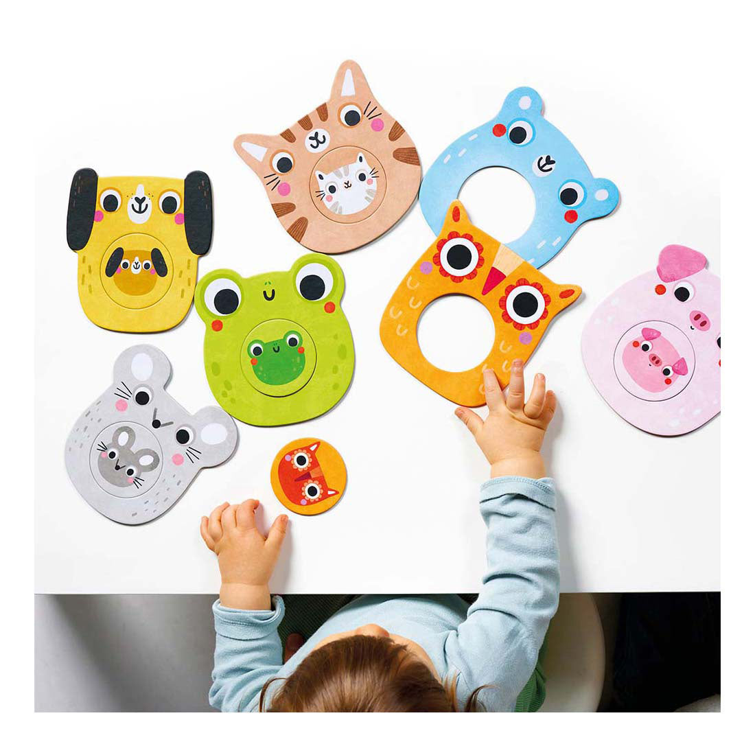 Banana panda - mijn eerste puzzels - mini me dieren met baby's