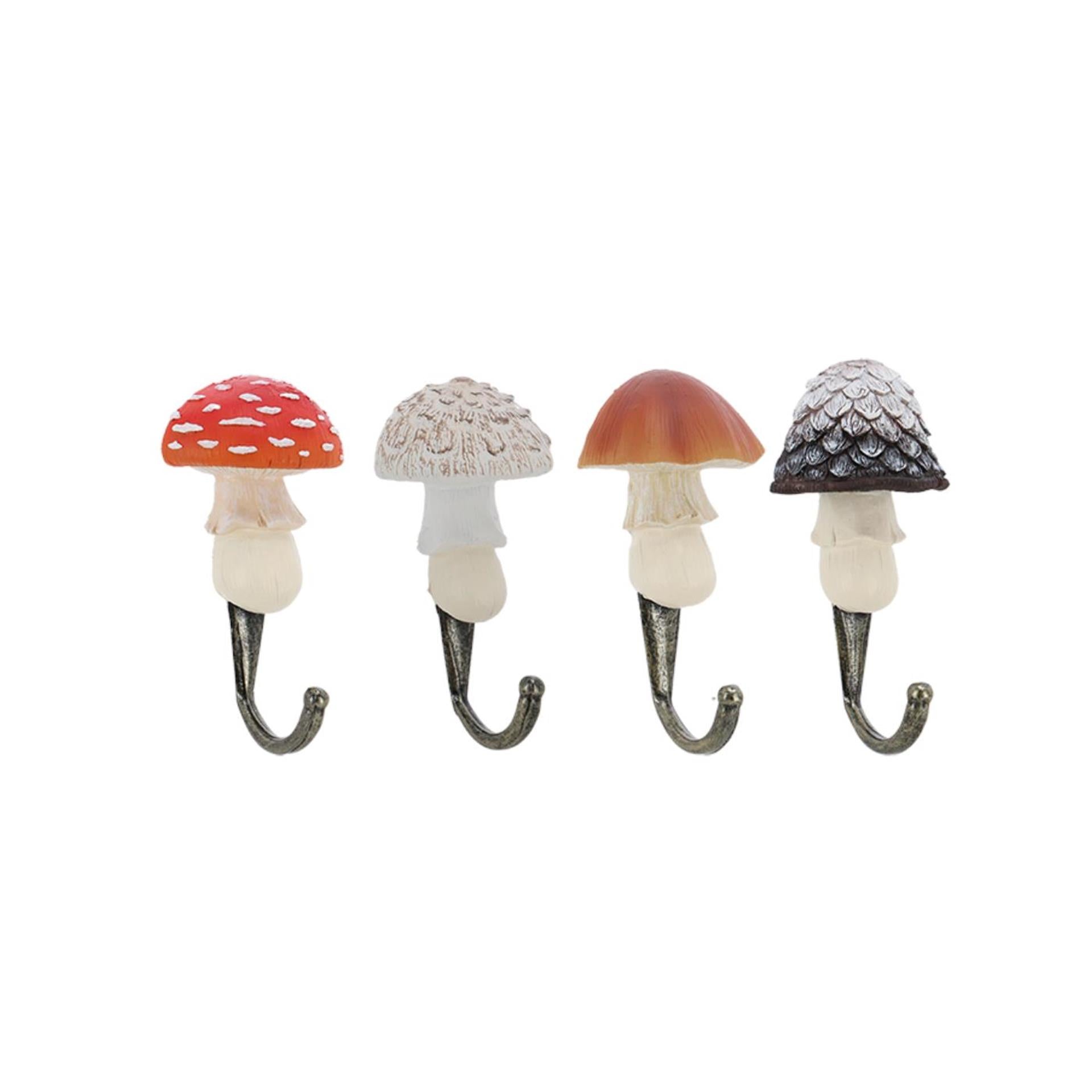 Esschert design haak paddenstoel ass. 5,8x4,5x11,5 cm polyresin