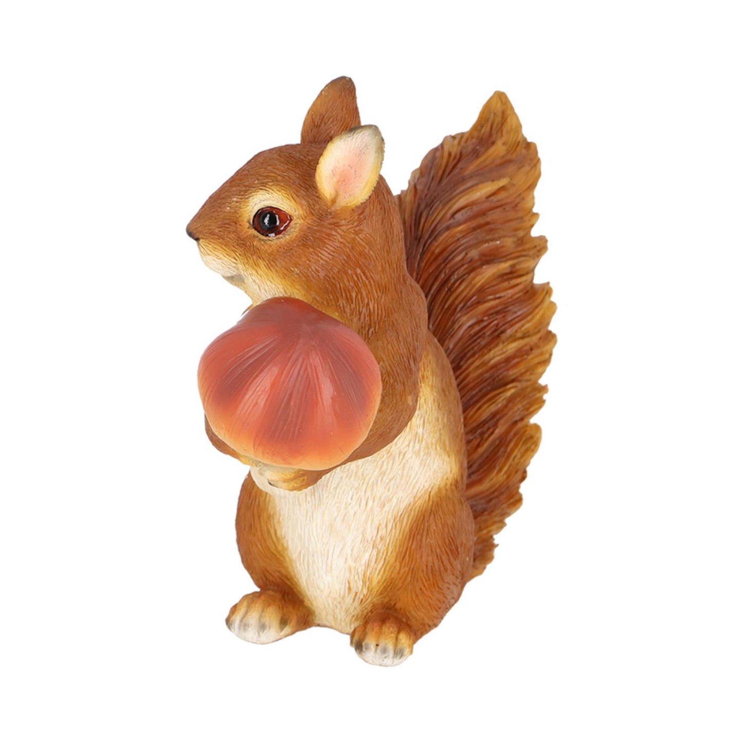 Esschert design eekhoorn met eekhoorntjesbrood 15,4x6,5x14,3cm polyresin