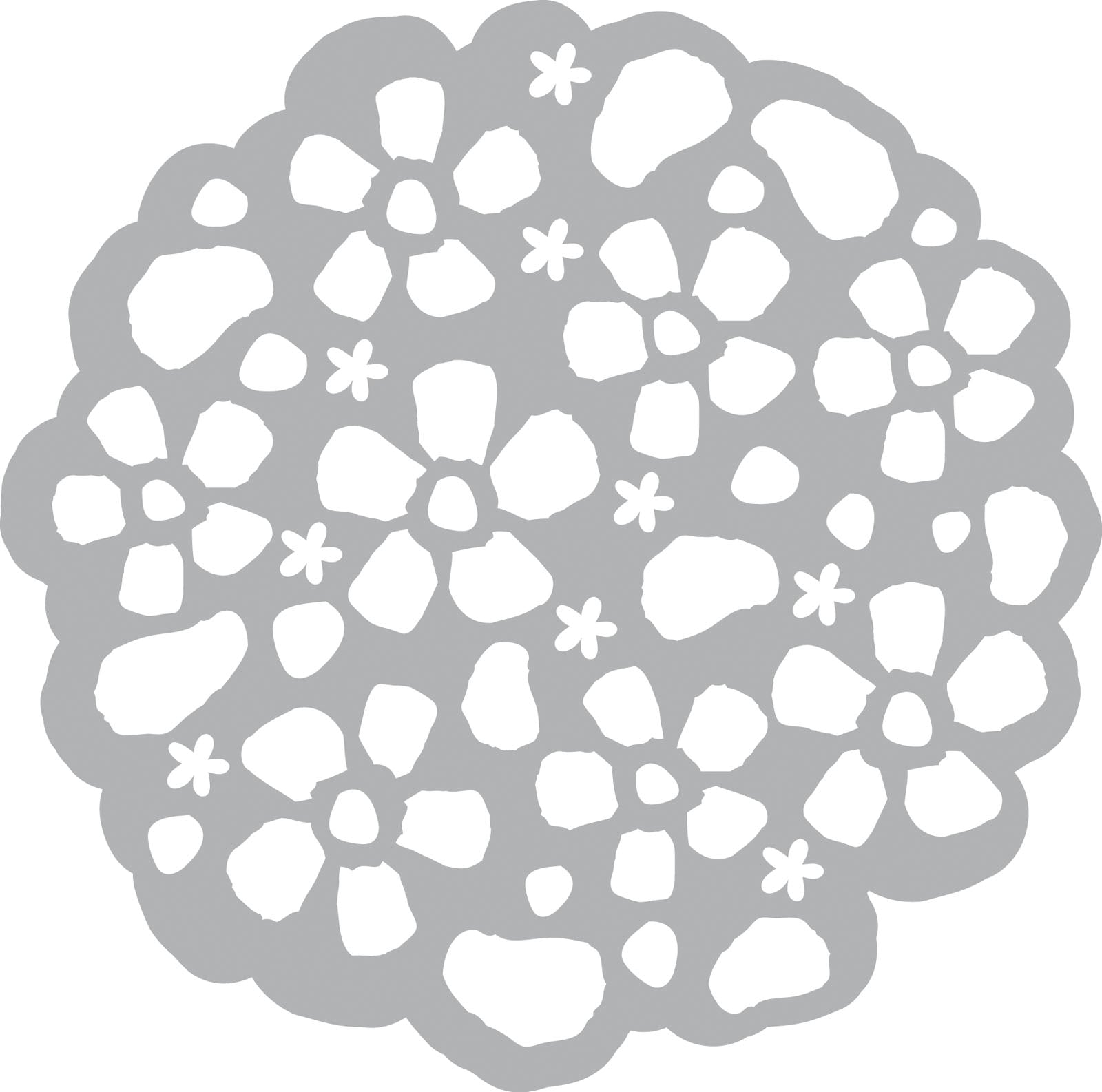 Vaessen creative • mask stencil 15x15cm flower