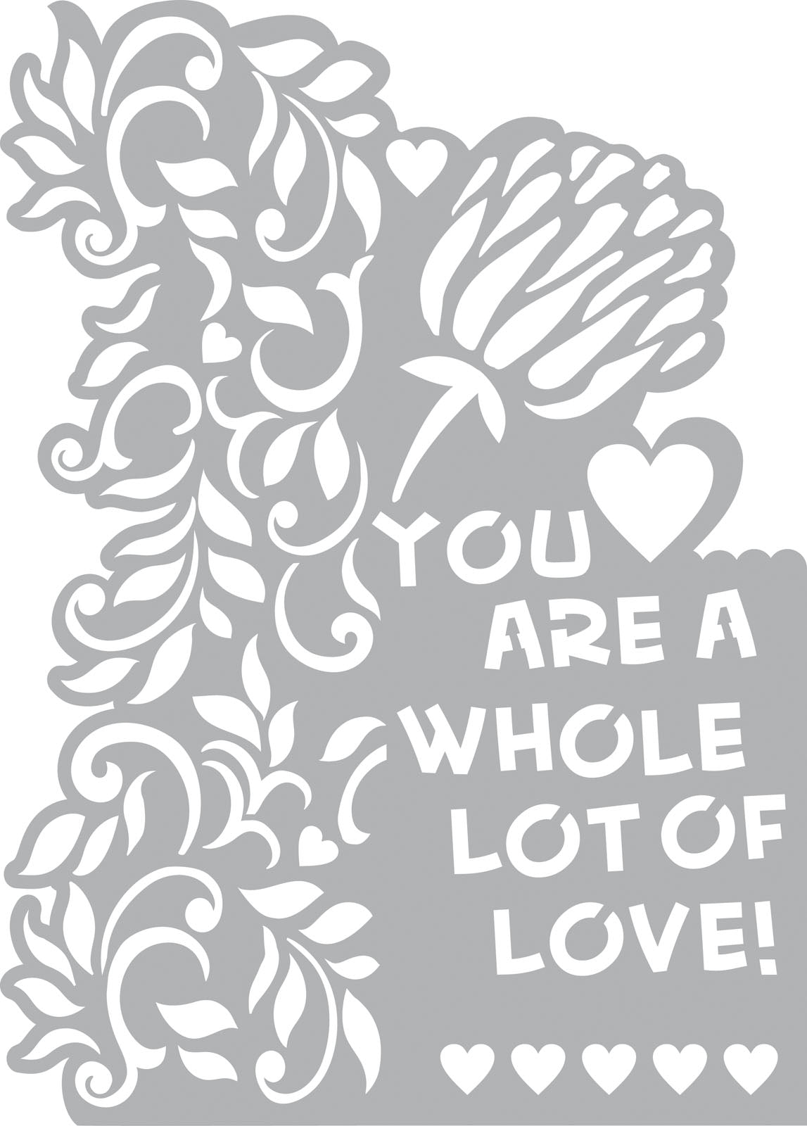 Vaessen creative • mask stencil a4 heart