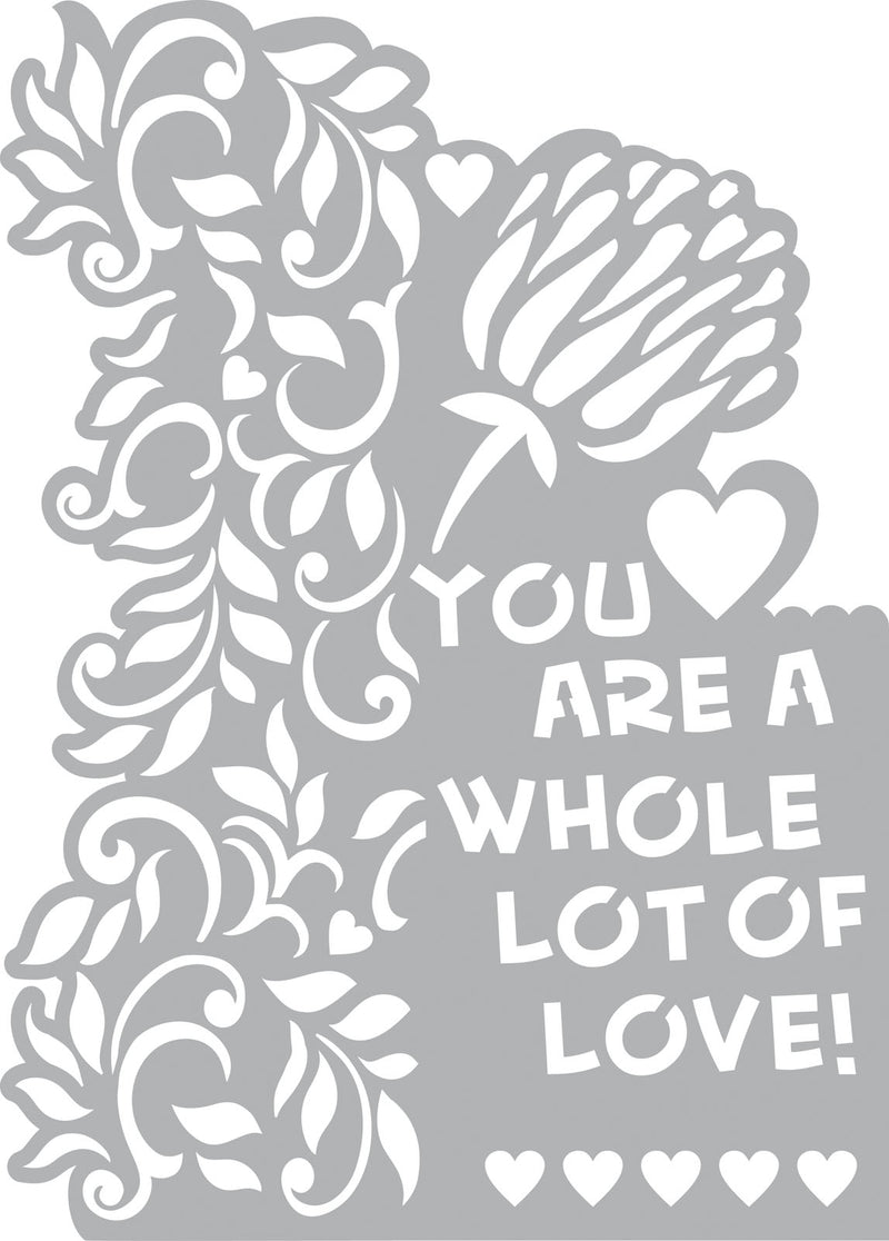 Vaessen creative • mask stencil a4 heart