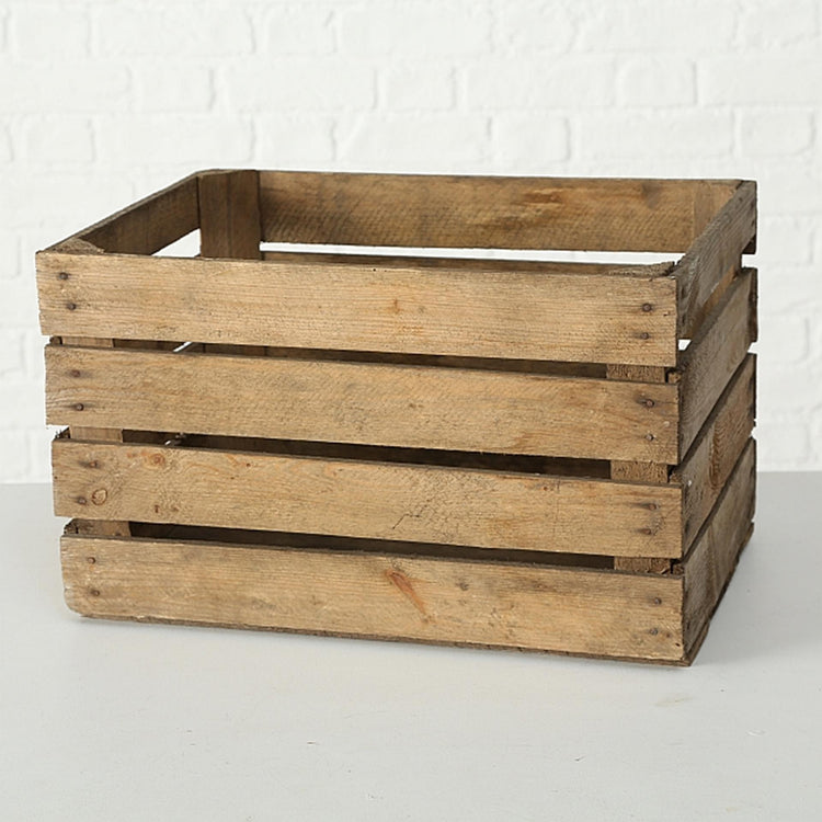 Boltze home houten krat lea 50x40x30cm