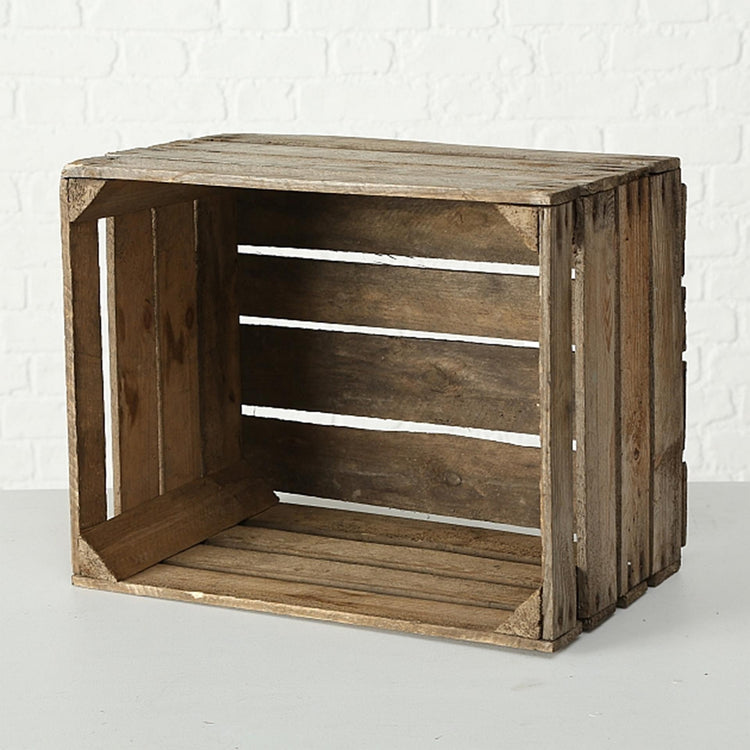 Boltze home houten krat lea 50x40x30cm