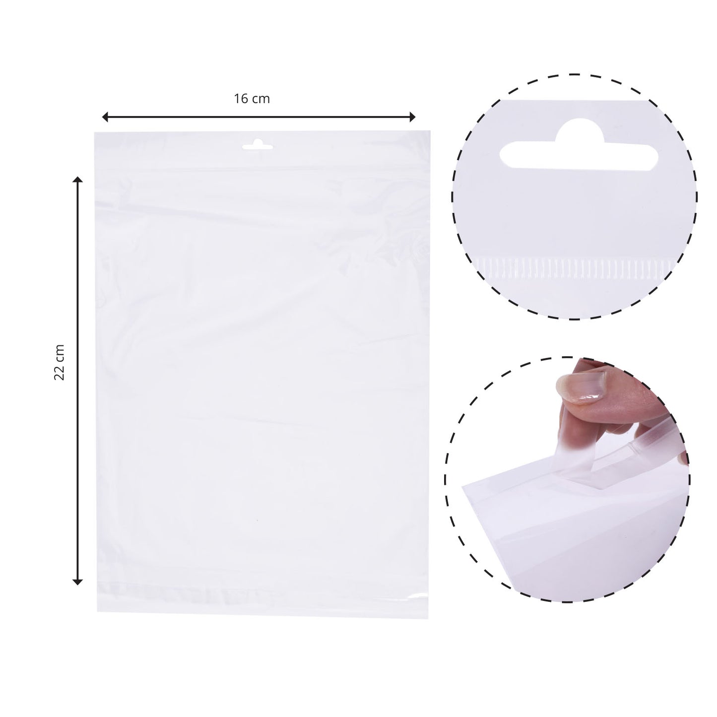 Vaessen creative • tag-bag 16x22cm a5 100pcs