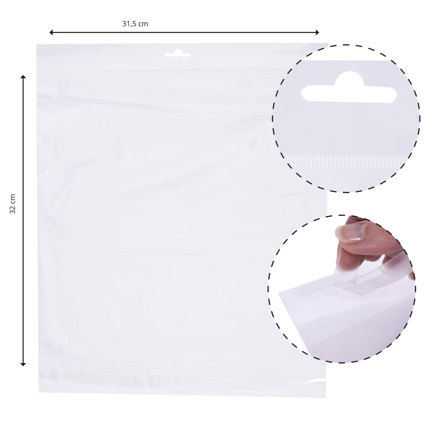 Vaessen creative • tag-bag 31,5x32cm 12x12 50pcs