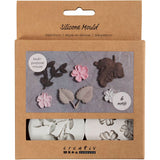 Https: www.cchobby.nl siliconen-vormen-bladeren-en-bloemen-h-0-5-cm-l-1-8-4-5-cm-4-stuk-1-stuk - afbeelding 1
