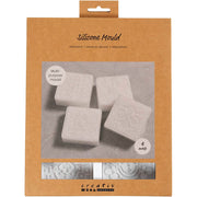 Https: www.cchobby.nl siliconen-vormen-vierkant-met-grafisch-design-h-2-4-cm-l-6-8-cm-b-6-8-cm-4-stuk-1-doos - afbeelding 1