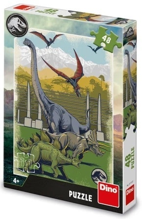 puzzel jurassic world dinosauriërs 48 stukjes