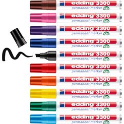 Permanentmarker edding 3300 kleurenassortiment 1-5 mm 10 stuks