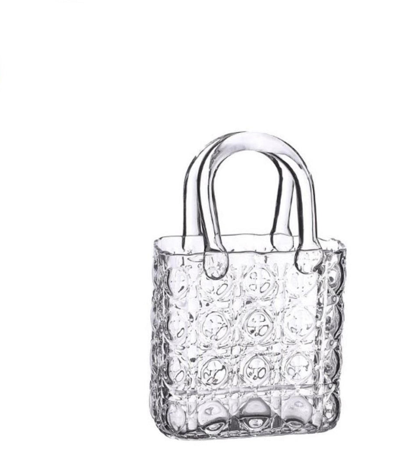 Ideas 4 seasons elysee glazen handtas vaas 14x9,5x22cm