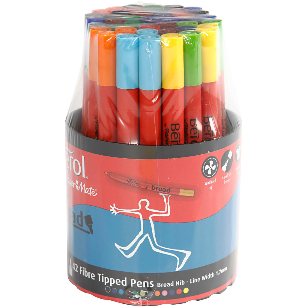 Http: www.cchobby.nl berol-stift-d-10-mm-lijndikte-1-1-7-mm-diverse-kleuren-42-stuk-1-doosje