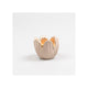 Season inspired decoration waxinelichthouder tulp cement camel 8,5x6,5cm