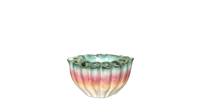 Rainbow flower bowl vase s l.26,5 x w.17,7 x h.15,6 cm