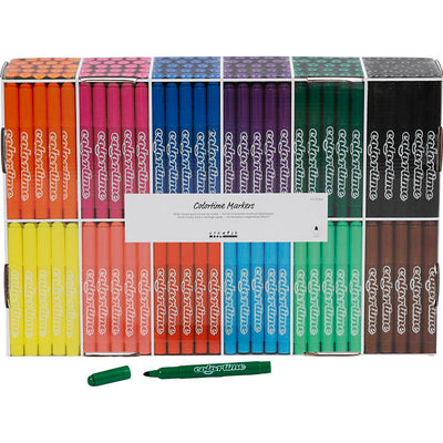 Colortime grootverpakking met 12x24 gekleurde jumbo stiften
