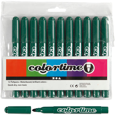 Creativ company groene jumbo stiften, 12st.