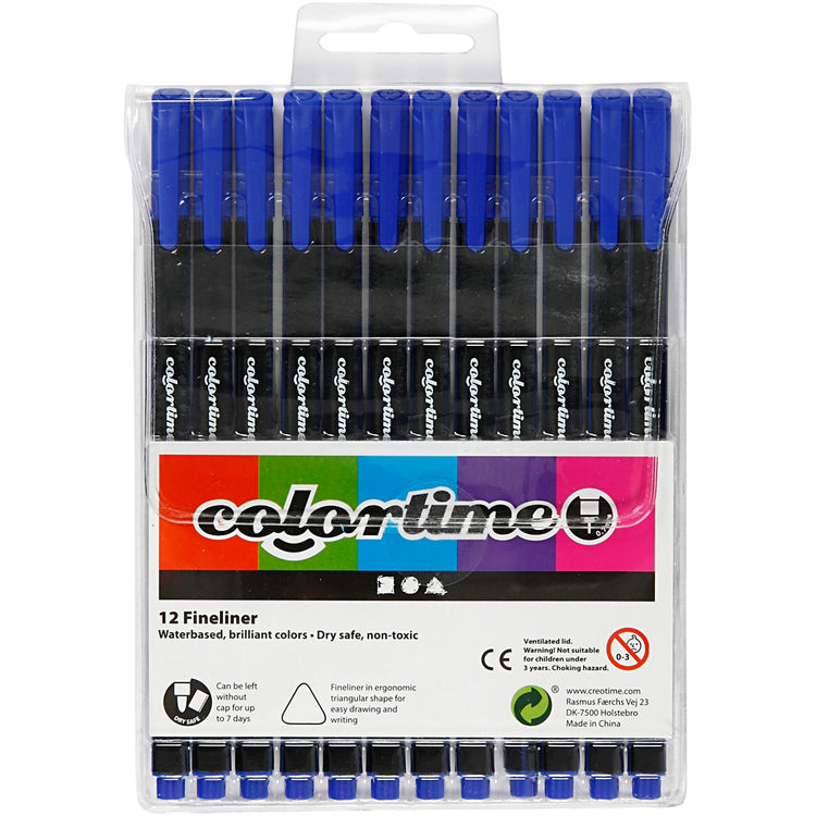 Https: www.cchobby.nl colortime-fineliners-lijndikte-0-6-0-7-mm-donkerblauw-12-stuk-1-doos
