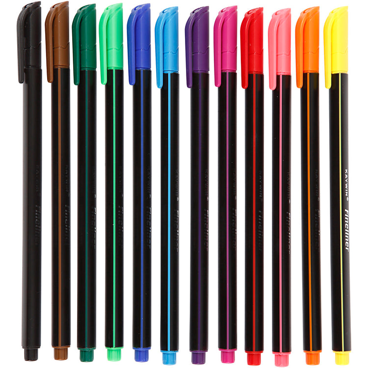 Http: www.cchobby.nl colortime-fineliners-lijndikte-0-6-0-7-mm-diverse-kleuren-12-stuk-1-doos