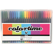 Https: www.cchobby.nl colortime-fineliners-lijndikte-0-6-0-7-mm-diverse-kleuren-24-stuk-1-doos - afbeelding 2