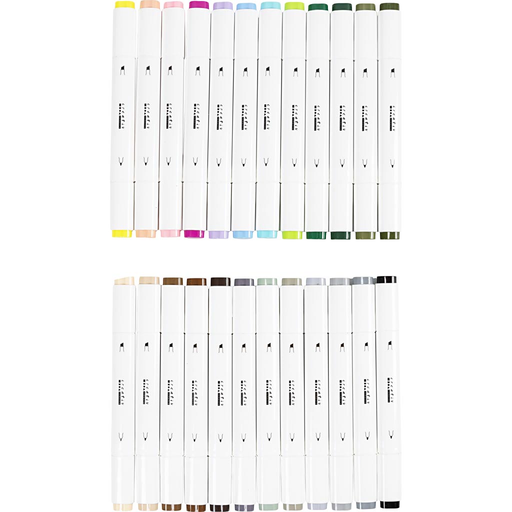 Creativ company http: www.cchobby.nl tekenstift-lijndikte-1-8-mm-pastelkleuren-standaardkleuren-24-stuk-1-doos