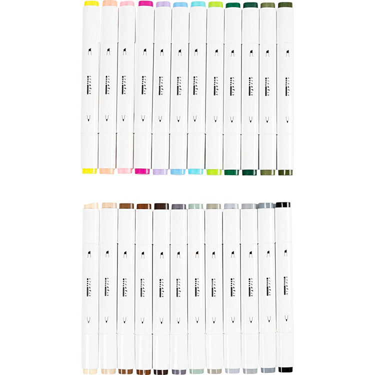 Creativ company http: www.cchobby.nl tekenstift-lijndikte-1-8-mm-pastelkleuren-standaardkleuren-24-stuk-1-doos