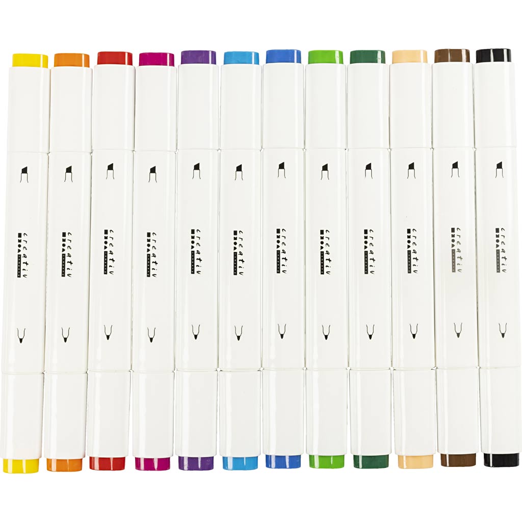 Creativ company cc alcoholmarkers set 12 stuks