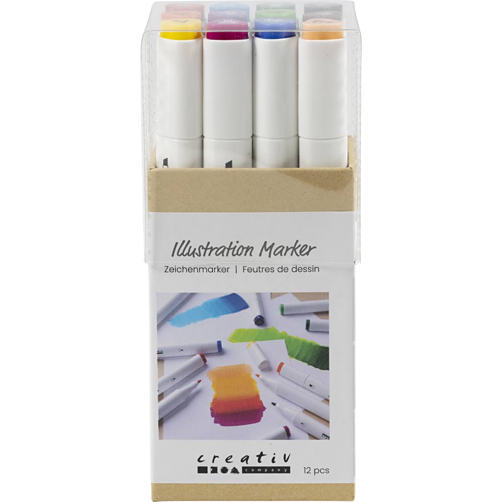 Creativ company cc alcoholmarkers set 12 stuks