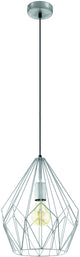 Eglo carlton hanglamp - e27 - ø 31 cm - zilver