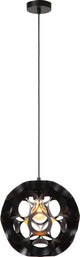 Lucide hannelore - hanglamp - ø 30 cm - 1xe27 - zwart