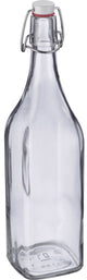 Westmark beugelfles beugelfles, vierkant, vulvolume: 1 l, glas kunststof staal, 66202270