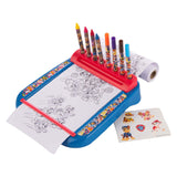 Sambro paw patrol tekenbord met rol kleurset, 12dlg. - afbeelding 1