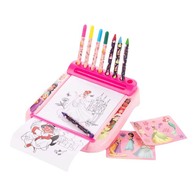 Sambro disney princess tekenbord met rol kleurset, 12dlg.