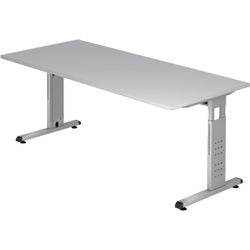 Bach bureau hammerer vos 19 5 180x80cm gemelamineerd spaanplaat grijs