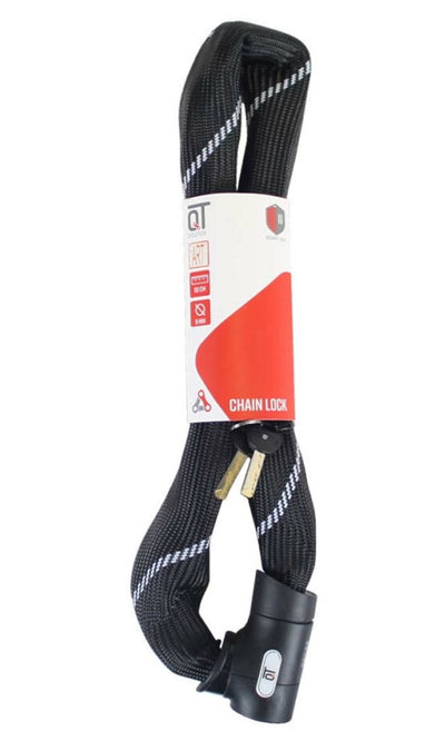 ART.2 gekeurd kettingslot 900mm - Staalvierkant - Textielhoes - 2 sleutels