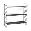 Tomado boekenrek retro zwart 70x21x68cm