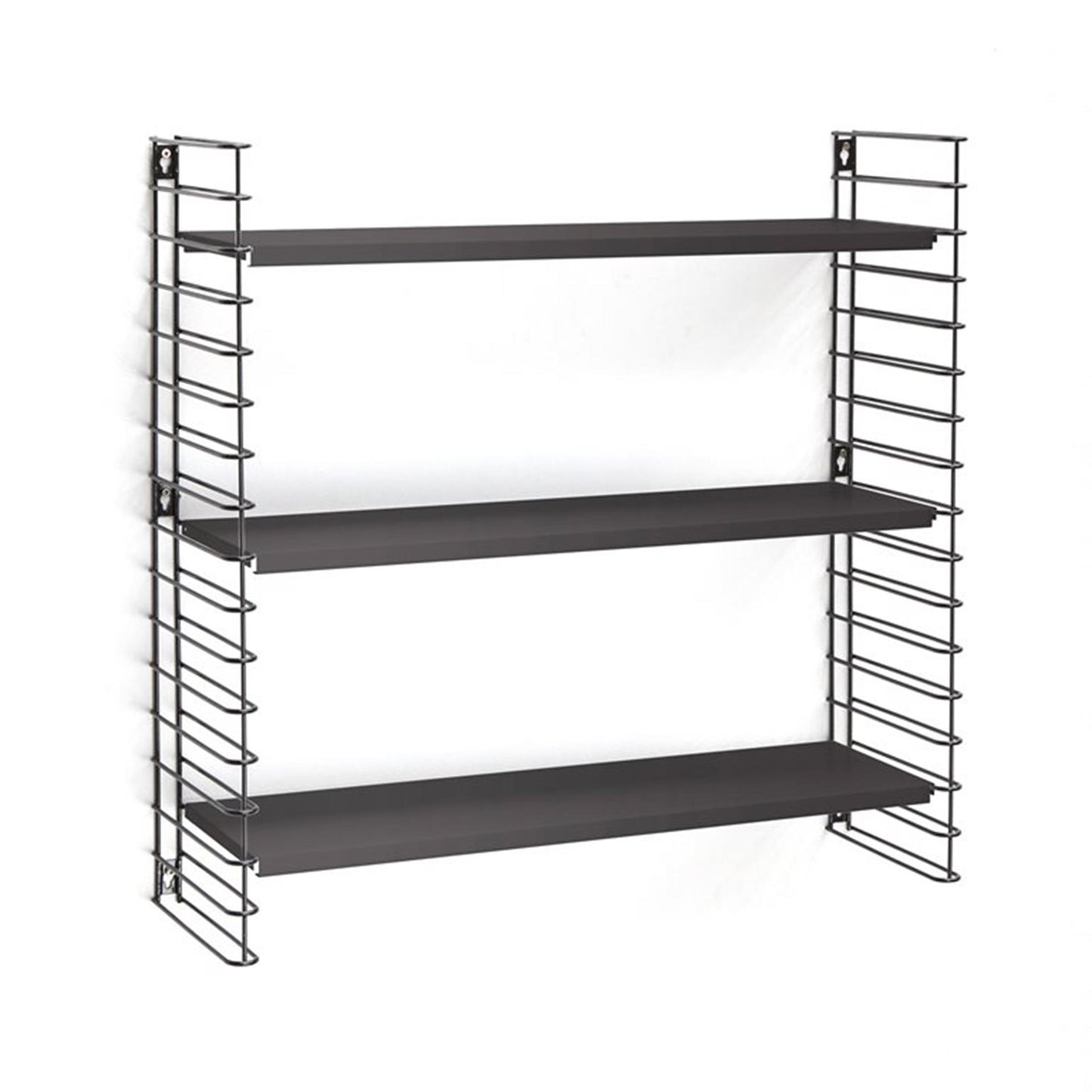 Tomado boekenrek retro geheel zwart 70x21x68cm