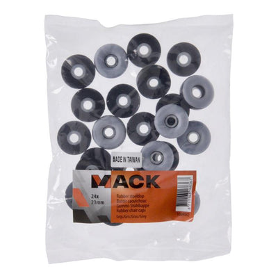 Mack 1069041 - stoeldop rubber grijs ø 23 mm 24 st pcs | 6 stuks