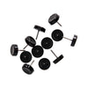 Mack 1066768 - stoelglijder nagel kunststof zwart ø 19 mm 12 st pcs | 6 stuks