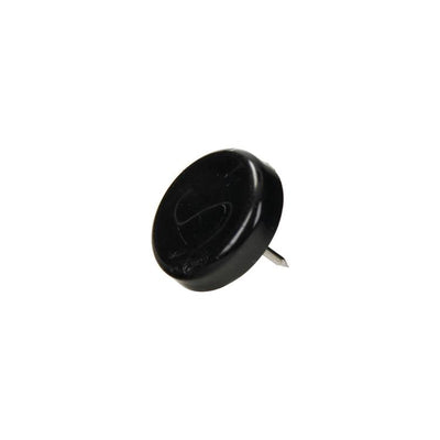 Mack 1066769 - stoelglijder nagel kunststof zwart ø 25 mm 8 st pcs | 6 stuks