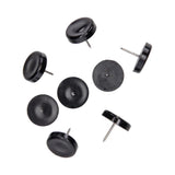 Mack 1066769 - stoelglijder nagel kunststof zwart ø 25 mm 8 st pcs | 6 stuks - afbeelding 3