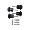 Mack 1069379 - deurstop cilindermodel zwart ø 20h30 mm 4 st pc | 6 stuks