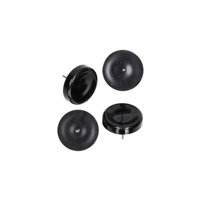 Mack 1066770 - stoelglijder nagel kunststof zwart ø 28 mm 4 st pcs | 6 stuks